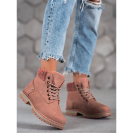 SHELOVET Modni Traperi ružičasta 2