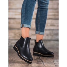 Bona Lagane čizme na platformi crna 1