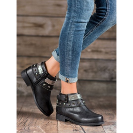 Forever Folie Čizme sa kamenčićima crna 1