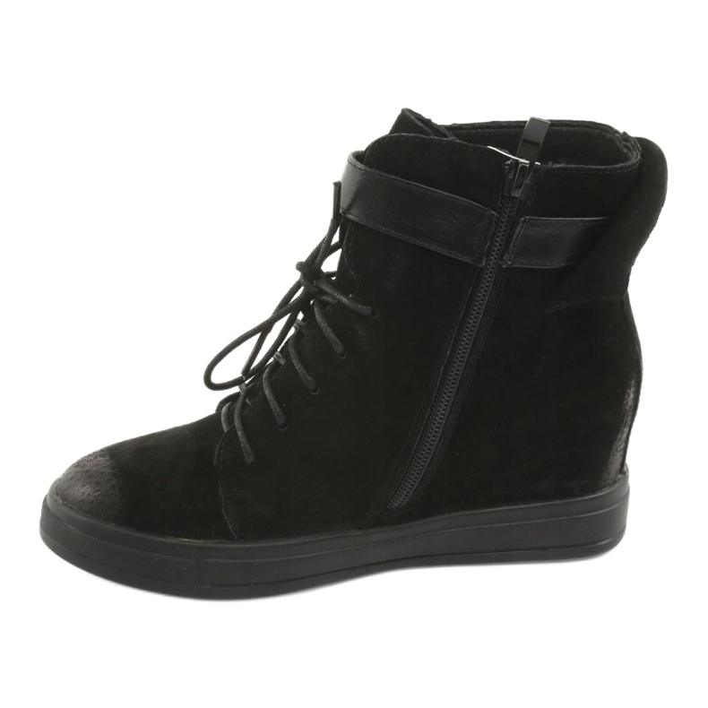 M.Daszyński Crne tenisice s patentnim zatvaračem 143 crno 2