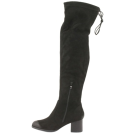 M.Daszyński Čizme od antilopa preko koljena 1715 crno 2