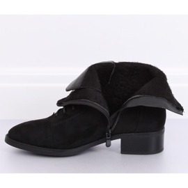 Crne čizme na vezanje 3127 Crne crno 1