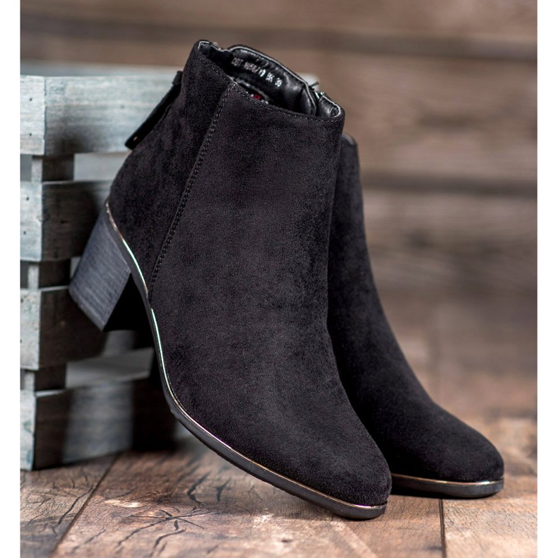 Filippo Klasične čizme od antilopa crno 2