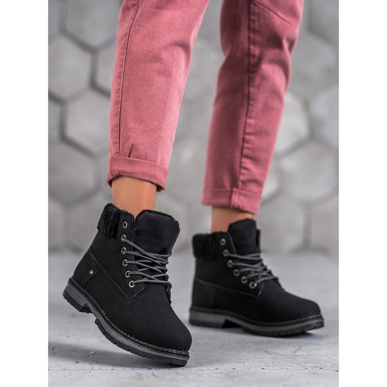 SHELOVET Modni Traperi crno 1