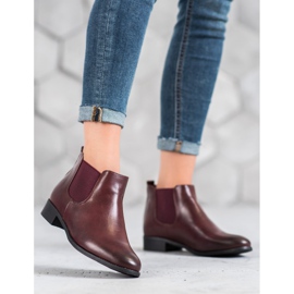 Anesia Paris Burgundanske čizme Chelsea crvena 1