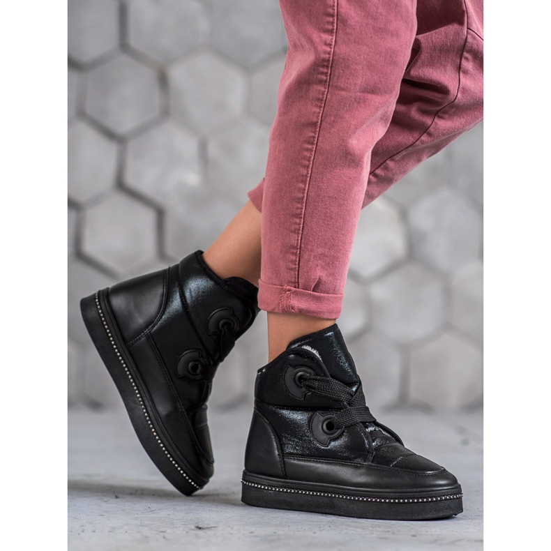 Weide Crne čizme za snijeg crna 1