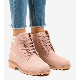 Ružičaste planinarske čizme bez izolacije W-3033 ružičasta 1