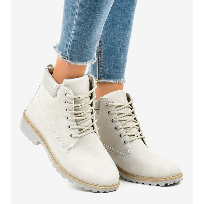 Sive planinarske čizme bez izolacije W-3033 siva 2