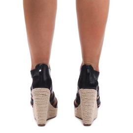 Sandale na klin 100-575 crne crno 2