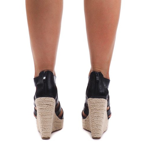 Sandale na klin 100-575 crne crno 2