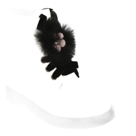 Lakirane čizme limenki Evento 1438 bijela crna 1