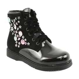 Evento 1433 čizme sa lakiranim šljokicama crno 1