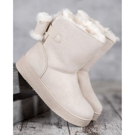 SHELOVET Mukluki s mašnom smeđa 1