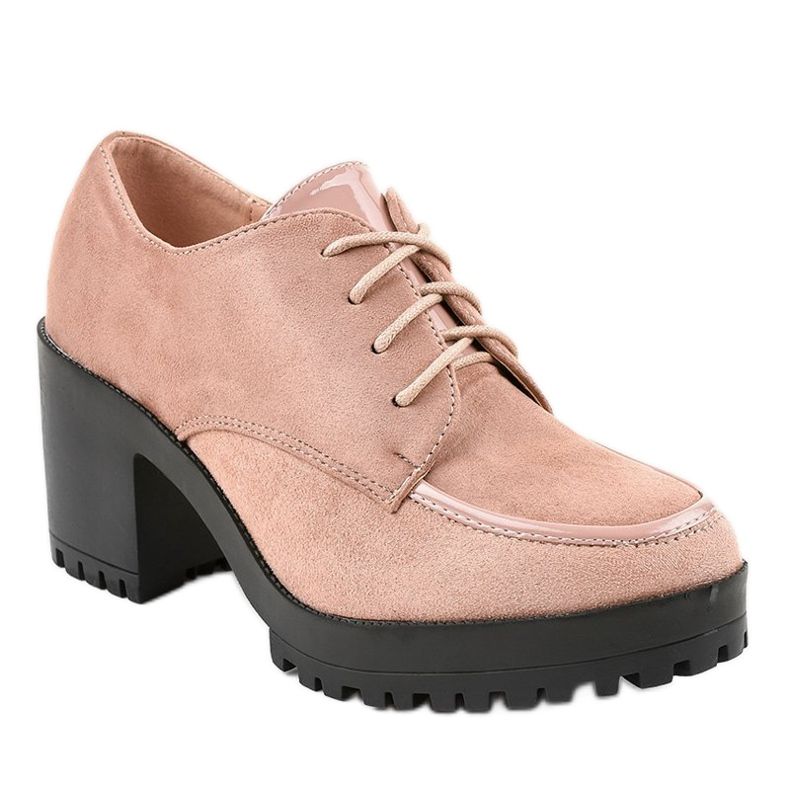 Ružičaste čizme na postolju masivne HQ651 ružičasta 1