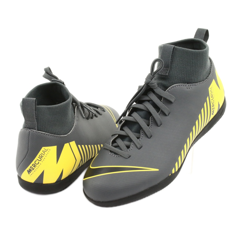 Unutarnje cipele Nike Mercurial Superfly X 6 Club Ic Jr AH7346-070 siva 4