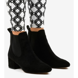 Crne gležnjače s elastikom 8012-PA crno 1