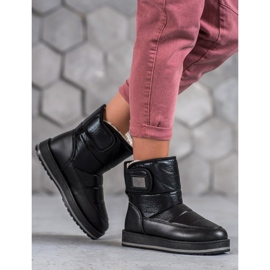 SHELOVET Snježne čizme sa sjajem crna 2