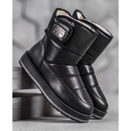 SHELOVET Snježne čizme sa sjajem crna 1