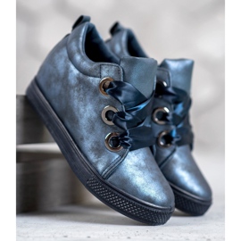 New Tlck Cipele vezane vrpcom plava 1