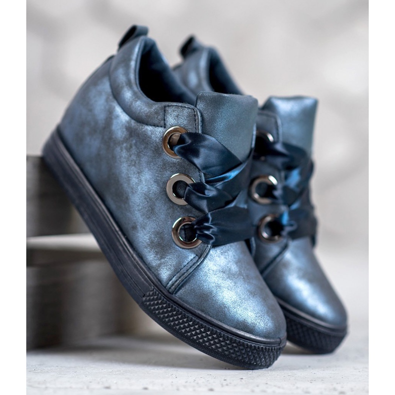 New Tlck Cipele vezane vrpcom plava 1