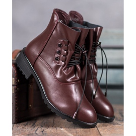 Groto Gogo Čizme s rebrima crvena 1