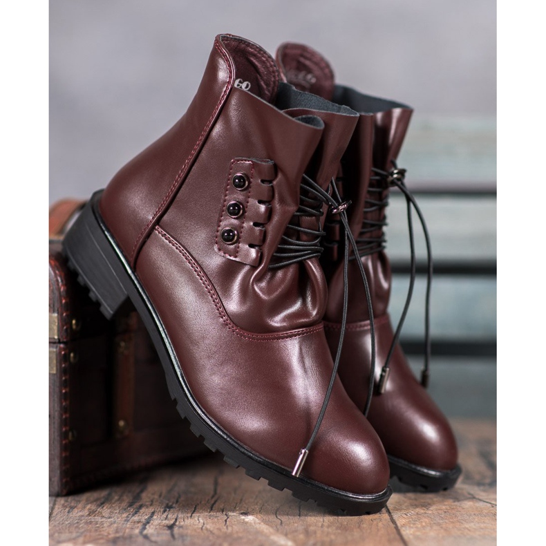 Groto Gogo Čizme s rebrima crvena 1