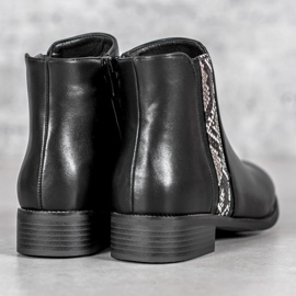 Filippo Modne čizme Snake Print crna 2