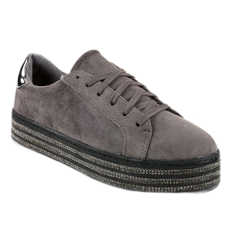 Ženske tenisice s ukrasom u sivoj boji G280 siva 1