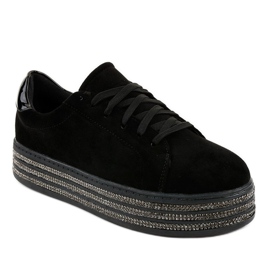 Crne tenisice ukrašene ženskim G280 crno 1