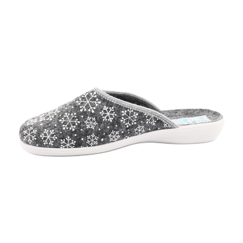 Adanex papuče od pahuljice od filca 24215 bijela siva 2