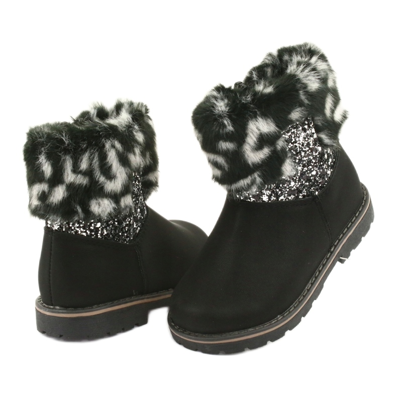 American Club Crne američke ženske čizme GC45 crna siva 3