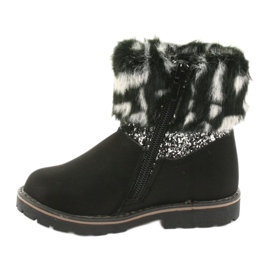 American Club Crne američke ženske čizme GC45 crna siva 2