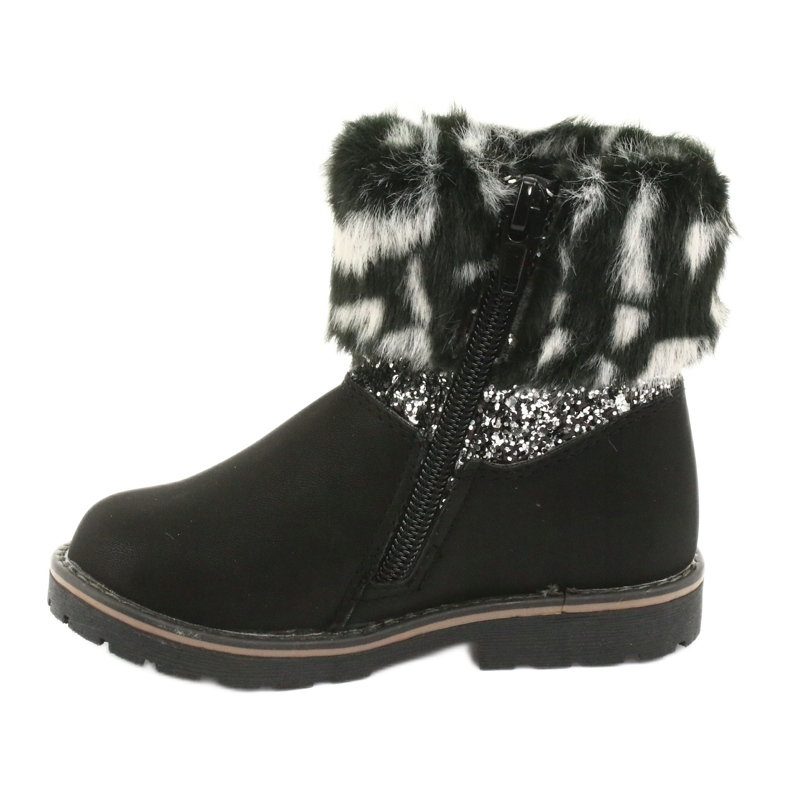 American Club Crne američke ženske čizme GC45 crno siva 2