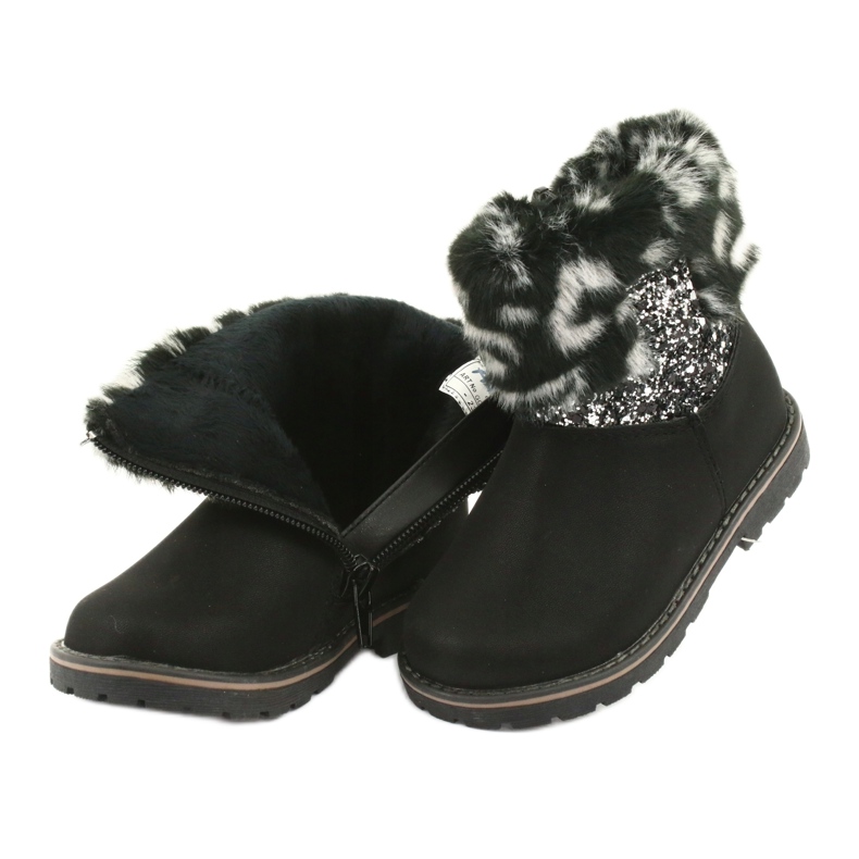 American Club Crne američke ženske čizme GC45 crna siva 4