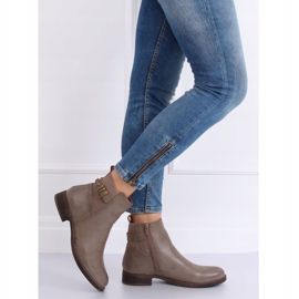 Bež čizme Jodhpur za žene 1304 Khaki kaki 1