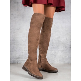 Kylie Čizme na ravnu petu smeđa 1