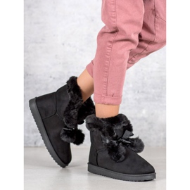 Modni crni mukluki crna 1