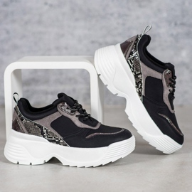 Snekeri na platformi VICES crna 1