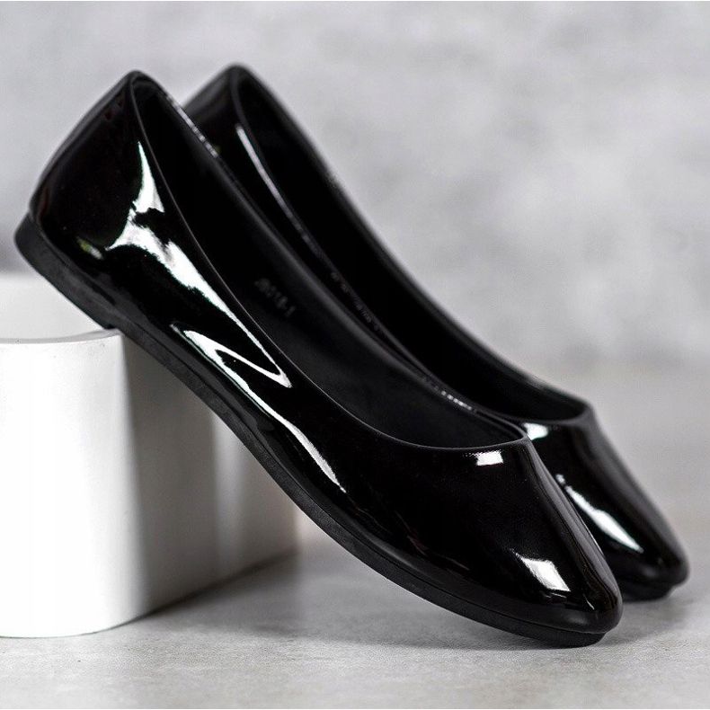 Lakirane VICES balerine crno 1