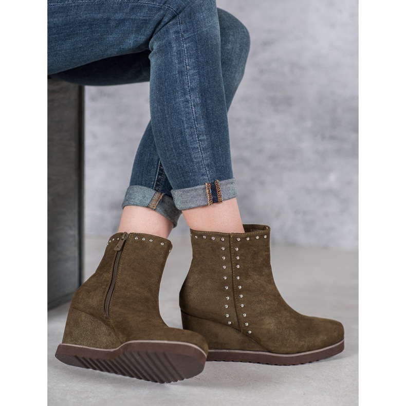 Kylie Zelene čizme na klinu zelena 1