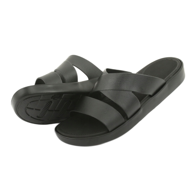 Crne Atletico 185 papuče na platformi crna 4