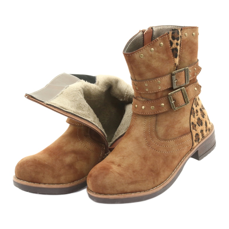 Smeđe pante čizme American Club smeđa 5