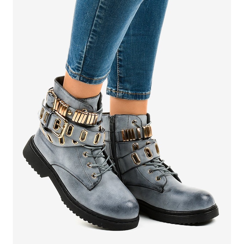 Plave ravne izolirane čizme B2878-KB plava 2