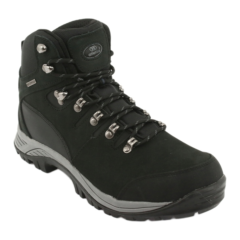 Atletico 66176 crne vezane planinarske cipele crna 1