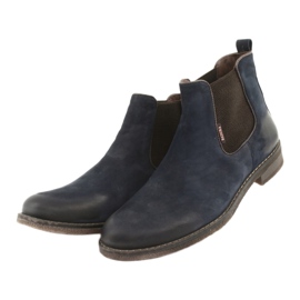 Čizme Chelsea čizme na klizanje Badura 4754 smeđa mornarsko plava 3