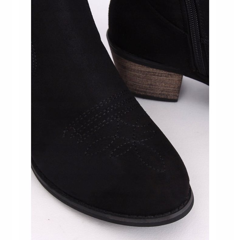 Crne CM-9M1-1 Crne kaubojske čizme crno 2