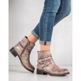 SHELOVET Klasične čizme u bež boji 2