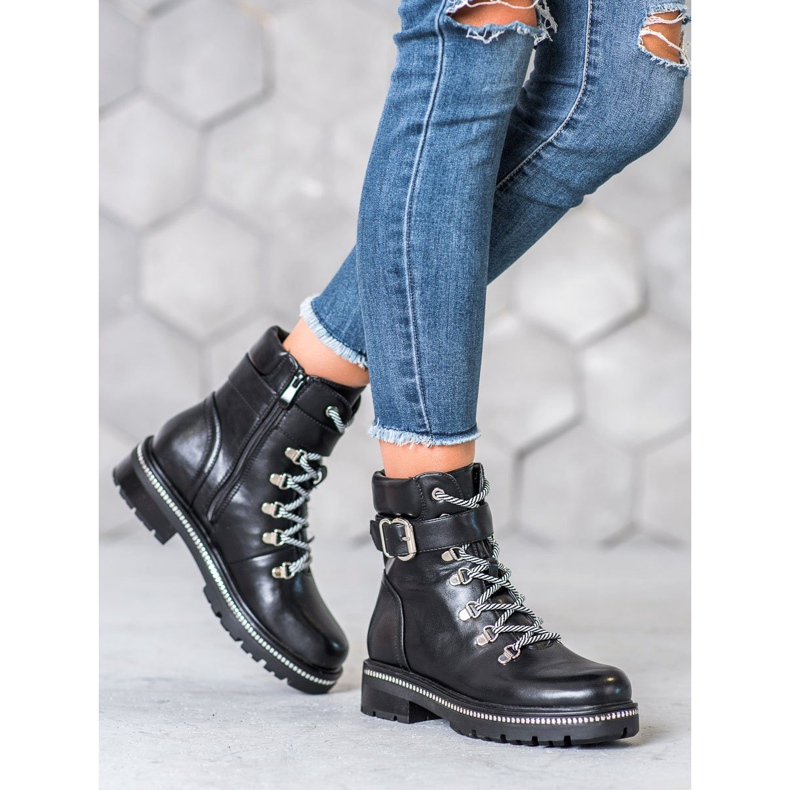 Seastar Crni radnici s kopčom crno 2