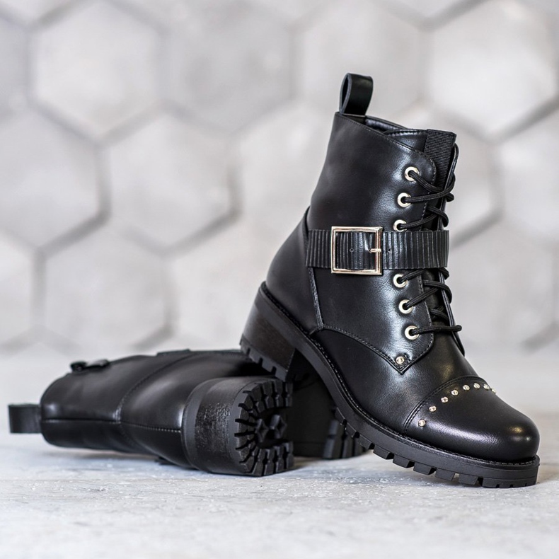 Seastar Radnici s ukrasnom kopčom crno 1