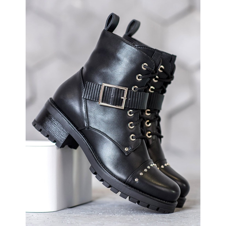 Seastar Radnici s ukrasnom kopčom crna 2